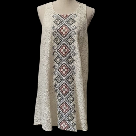 Umgee Off White Sleeveless Dress - Picture 1 of 4